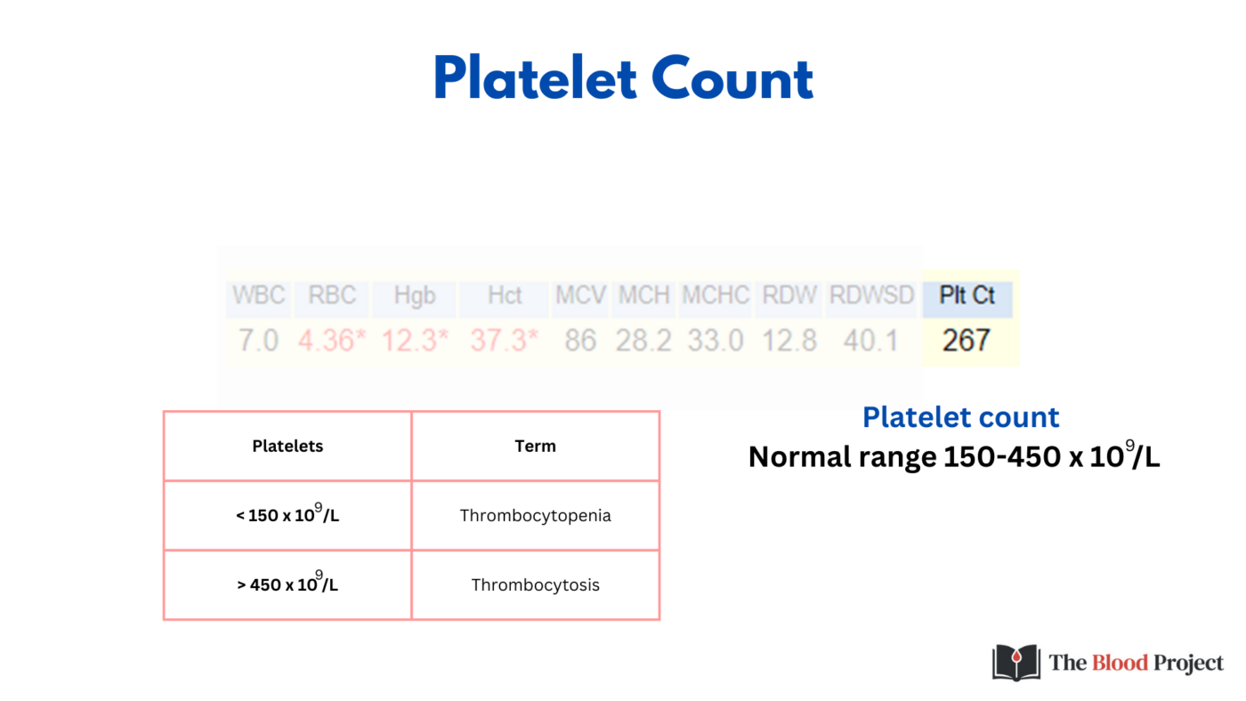 Platelet Count The Blood Project Platelet Count The Blood Project